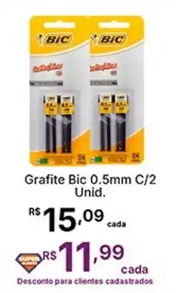 Super Lagoa Grafite Bic 0.5mm C/2 Unid. oferta