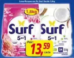 Supermercados Guanabara Lava-Roupas em Pó Surf Saché oferta