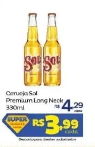 Super Lagoa Cerveja Sol Premium Long Neck 330ml oferta