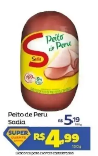 Peito de peru Sadia 100g