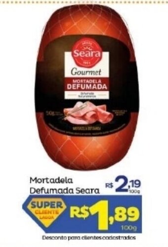 Super Lagoa Mortadela Defumada Seara 100g oferta