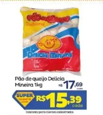 Super Lagoa Pao de queijo Delicia Mineira 1kg oferta