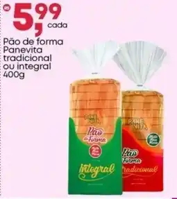 Frangolândia Pão de forma Panevita tradicional ou integral oferta