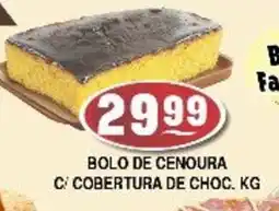 Supermercados Pague Menos Bolo de cenoura c/ cobertura de choc. oferta