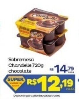 Sobremesa Chandelle 720g chocolate