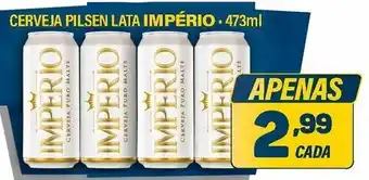 Dom Atacadista Cerveja Pilsen Lata Imperio 473ml oferta
