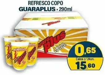 Dom Atacadista Refresco Copo GuaraPlus 290ml c/24 un. oferta