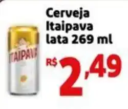 Mini Extra Cerveja Itaipava lata oferta