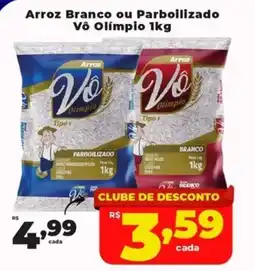 Rede uniforça Arroz Branco ou Parboilizado Vô Olímpio oferta
