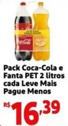 Mini Extra Pack Coca-Cola e Fanta PET cada oferta