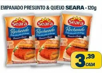 Dom Atacadista Empanado Presunto e Queijo Seara 120g oferta