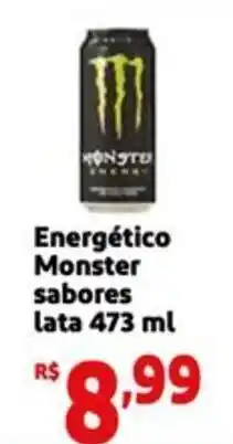 Mini Extra Energético Monster sabores lata oferta
