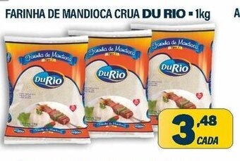 Dom Atacadista Farinha de Mandioca Crua Du Rio 1kg oferta
