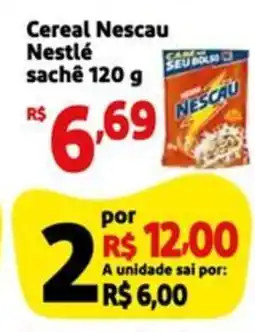Mini Extra Cereal Nescau Nestlé sachê oferta