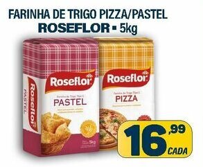 Dom Atacadista Farinha de Trigo Pizza/ Pastel Roseflor 5kg oferta