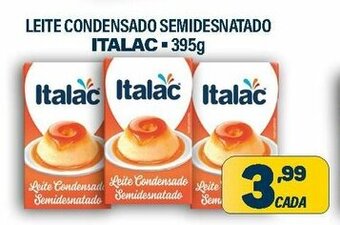 Dom Atacadista Leite Condensado Semidesnatado Italac 395g oferta