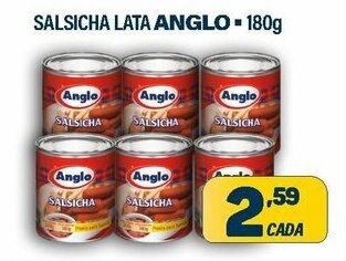 Dom Atacadista Salsicha lata Anglo 180g oferta
