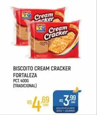 Supermercado Guará Biscoito Cream Cracker Fortaleza 400g oferta