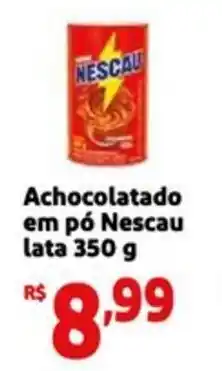 Mini Extra Achocolatado em pó Nescau lata oferta