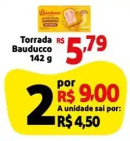 Mini Extra Torrada Bauducco oferta