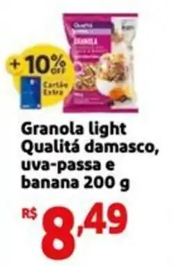 Mini Extra Granola light Qualitá damasco, uva-passa e banana oferta