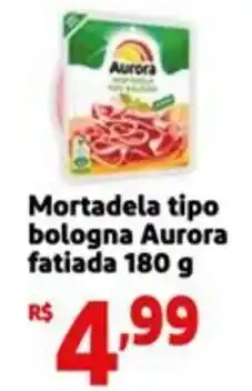 Mini Extra Mortadela tipo bologna Aurora fatiada oferta