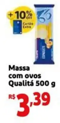 Mini Extra Massa com ovos Qualitá oferta