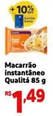 Mini Extra Macarrão instantâneo Qualitá oferta