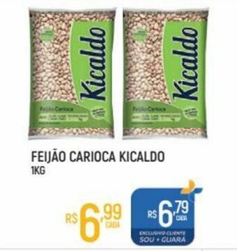 Supermercado Guará Feijao Carioca Kicaldo 1kg oferta