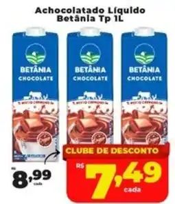 Rede uniforça Achocolatado Líquido Betânia Tp oferta