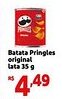 Mini Extra Batata Pringles original lata oferta