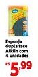 Mini Extra Esponja dupla face Alklin oferta