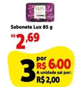 Mini Extra Sabonete Lux oferta