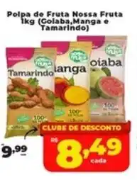 Rede uniforça Polpa de Fruta Nossa Fruta oferta