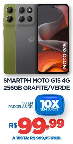 DB Supermercados Smartph moto G15 4G 256GB GRAFITE/VERDE oferta