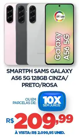 DB Supermercados Smartph sams galaxy A56 5G 128GB CINZA/ PRETO/ROSA oferta
