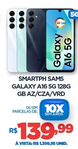 DB Supermercados Smartph sams galaxy A16 5G 128G GB AZ/CZA/VRD oferta