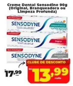 Rede uniforça Creme Dental Sensodine oferta