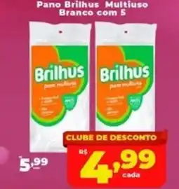 Rede uniforça Pano Brilhus Multiuso Branco oferta