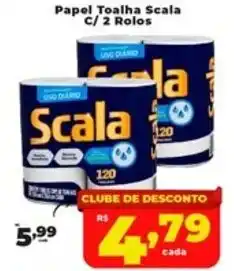 Rede uniforça Papel Toalha Scala oferta