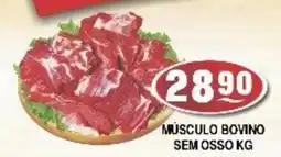 Supermercados Pague Menos Músculo bovino sem osso oferta