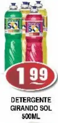 Supermercados Pague Menos Detergente girando sol oferta