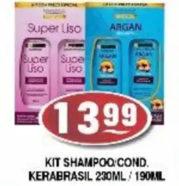 Supermercados Pague Menos Kit shampoo cond kerabrasil oferta