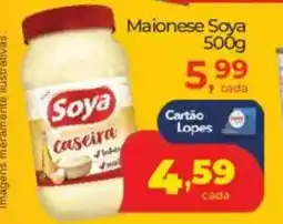 Lopes Supermercados Maionese Soya oferta
