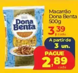 Lopes Supermercados Macarrão Dona Benta oferta