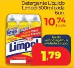 Lopes Supermercados Detergente Líquido Limpol cada oferta