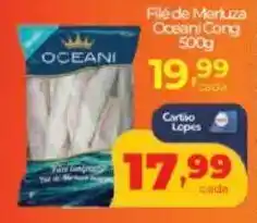 Lopes Supermercados Filé de Merluza Oceani Cong oferta