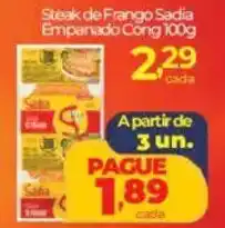 Lopes Supermercados Steak de Frango Sadia Empanado Cong oferta