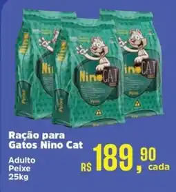 Supermercados Mateus Ração para Gatos Nino Cat oferta