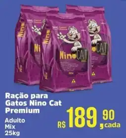 Supermercados Mateus Ração para Gatos Nino Cat Premium oferta